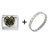 Pugster Gift Center - love at home combination italian charm bracelet Image.