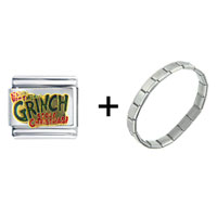 Pugster Gift Center - how the grinch stole christmas combination italian charm bracelet Image.
