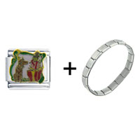 Pugster Gift Center - grinch max with gifts combination italian charm bracelet Image.