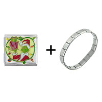 Pugster Gift Center - mega grinch stealing gifts christmas combination italian charm bracelet Image.