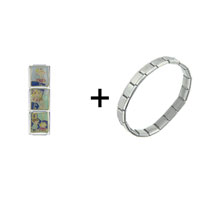 Pugster Gift Center - old woman live in a shoe combination italian charm bracelet Image.