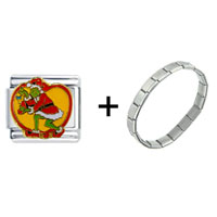 Pugster Gift Center - grinch stealing christmas combination italian charm bracelet Image.