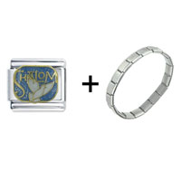 Pugster Gift Center - shalom dove combination italian charm bracelet Image.