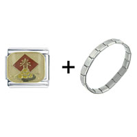 Pugster Gift Center - chinese good luck character combination italian charm bracelet Image.