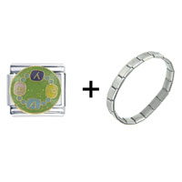 Pugster Gift Center - baby teething ring combination italian charm bracelet Image.