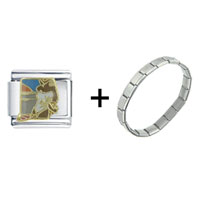 Pugster Gift Center - woman in bikini combination italian charm bracelet Image.