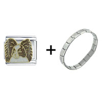 Pugster Gift Center - papillon combination italian charm bracelet Image.