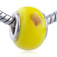European Beads - red heart murano glass european beads Image.