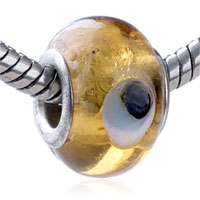 GB_AG96_X11: eye gold translucent murano glass european beads Image.