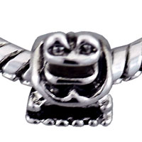 European Beads - frog silver plated european beads Image.