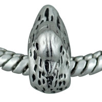 European Beads - duck figured silver plated european beads Image.