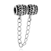 European Beads - chain linked metalwork dangle european beads Image.
