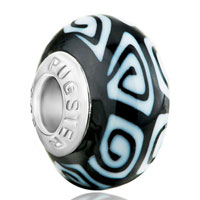  - white and black irregular shape polymer clay Image.