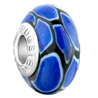 European Beads - september deep bule irregular fits beads charms bracelets fit all brands Image.