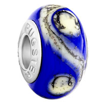 European Beads - brown crusted s murano glass european beads Image.