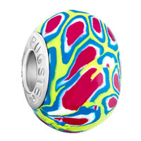  - multicolor circle green beads european with fit all brands Image.