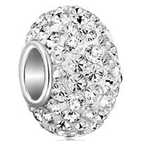  - gorgeous clear april birthstone sterling silver solid core Image.
