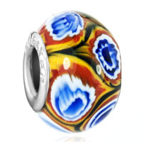 European Beads - gorgeous flower fit all brands murano glass beads charms bracelets Image.