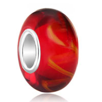  - pure red with vine pattern 925 sterling silver Image.