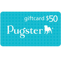Pugster Gift Center - $50 gift card certificate Image.