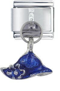 Italian Charms - hat blue italian charm Image.