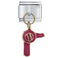Italian Charms - hair dryer red italian charm Image.