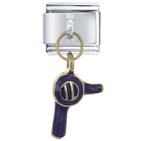 Italian Charms - hair dryer purple italian charm Image.