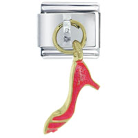 Italian Charms - dress shoe pink italian charm Image.
