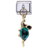 Italian Charms - may emerald color birthstone mouse dangle italian charm bracelets Image.