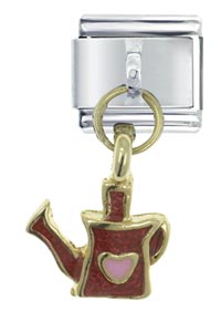 Italian Charms - water can red italian charm Image.