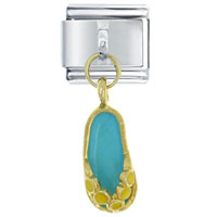Italian Charms - sandal blue italian charm Image.