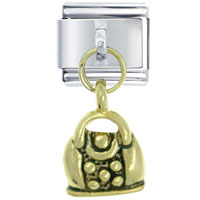 Italian Charms - handbag gold italian charm Image.