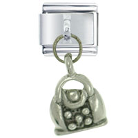 Italian Charms - handbag silver italian charm Image.