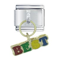 Italian Charms - colorful best friend logo italian charm Image.