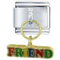 Italian Charms - friend italian charm Image.