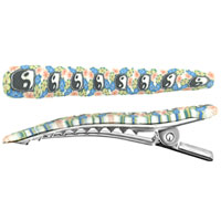 Kids Jewelry - yin yang fimo hair clip Image.
