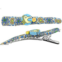Kids Jewelry - giraffe fimo hair clip Image.