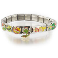 Italian Charms - dangling grinch christmas licensed italian charm Image.