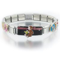 Italian Charms - mixed curious george licensed italian charm Image.