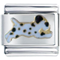 Italian Charms - running dog italian charm Image.