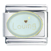 Italian Charms - loving heart italian charm Image.
