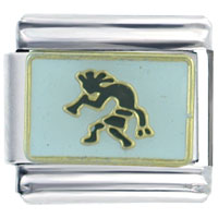 Italian Charms - tribal dance italian charm Image.