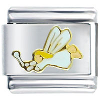 Italian Charms - white pixie angel fairy italian charm Image.