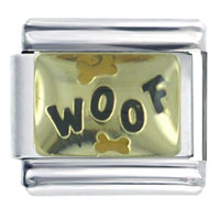 Italian Charms - woof bones italian charm Image.