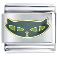 Italian Charms - kitty cat face italian charm Image.