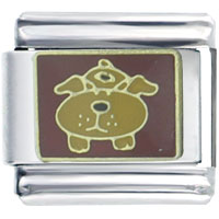 Italian Charms - puppy face italian charm Image.