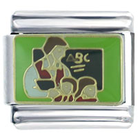 Italian Charms - kindergarten teacher italian charm Image.