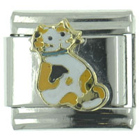 Italian Charms - cat italian charm Image.