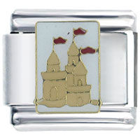 IE1300_PG: beach sand castle italian charm Image.