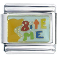 Italian Charms - bite me italian charm Image.